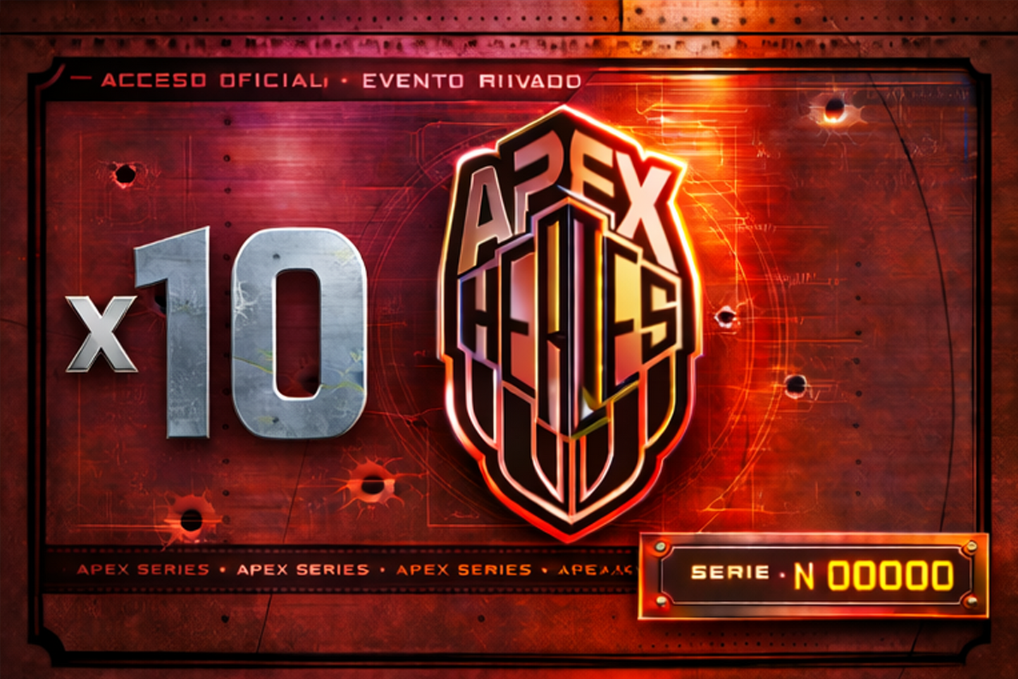 X10 BILLETES APEX PASS (Electrónicos)