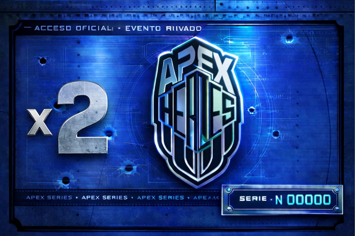 X2 BILLETES APEX PASS (Electrónicos)